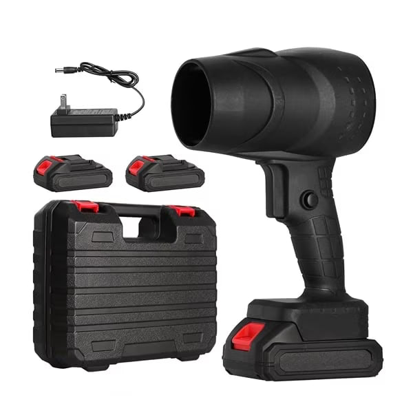 Suflanta aer portabila, volum de aer 555 metri cubi pe minut, putere mare, fara fir si portabila, cu 2 Acumulatori, indepartare praf, indepartare apa si zapada, protectie la supraincalzire